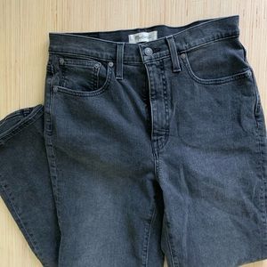 Madewell black slim jeans